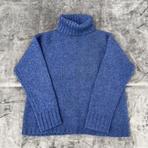 J Crew Sweater Womens Petite Small Quite Luxury Old Money Turtle Neck Wool